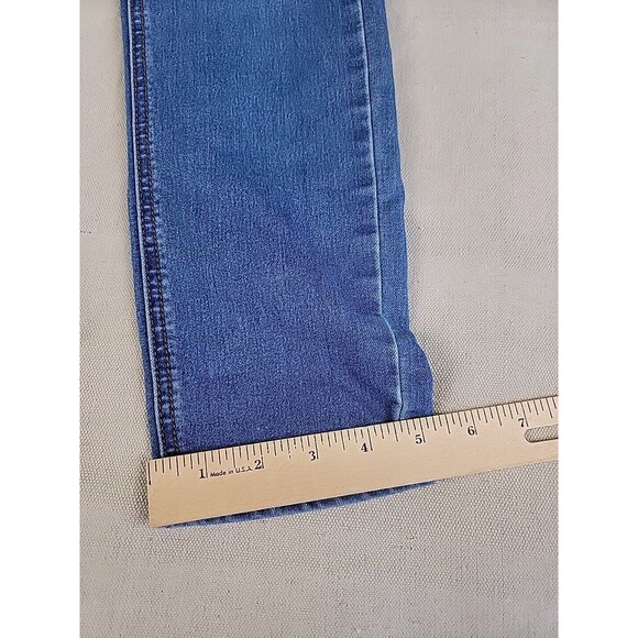 Free People Jeans Womens 26 29x27 Skinny Medium Blue Mid Rise Preppy Stretch - Picture 4 of 12
